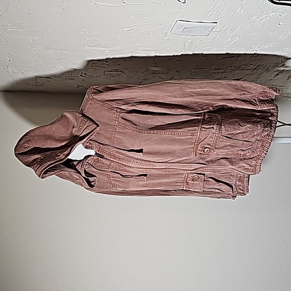 AE American Eagle Jacket Coat Anorak Utility Outerwear Hooded Hoodie Pockets S - Picture 3 of 14